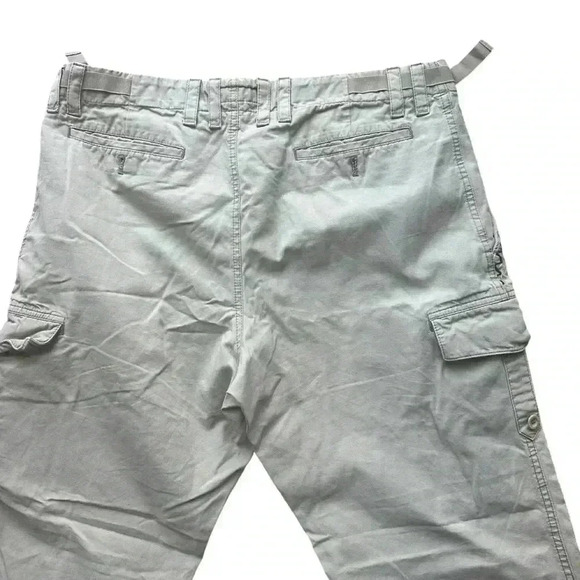 Hugo Boss Cargo Pants Men's L Ivory Straight Leg Button Pockets Cotton Bottoms. - Picture 4 of 12